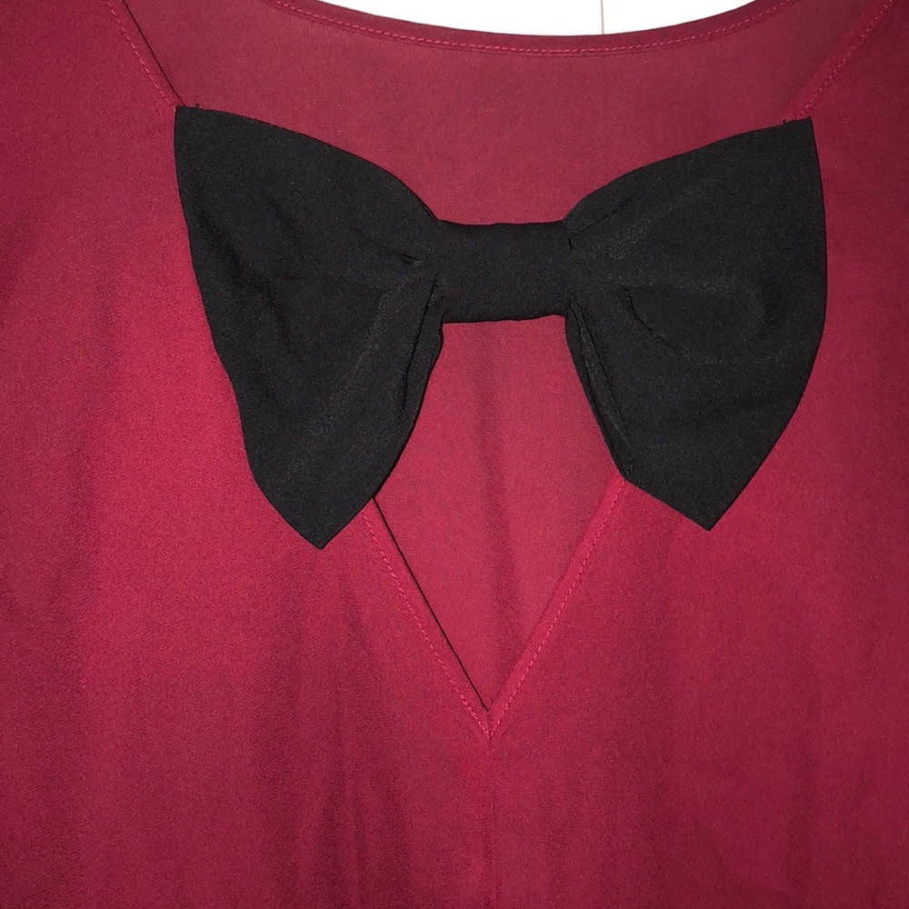 Maroon top
